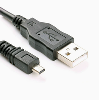 Câble magnétique USB A vers Micro USB personnalisé, en cuivre pur, 1 m, noir, pour la charge et le transfert de données, compatible OPPO MP3 MP4 Mini 8P, OEM ODM personnalisé