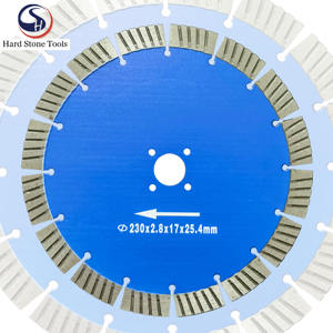 Hoja de sierra Turbo YOUHE de 9 \ "de 230*22,23 MM de ancho con orificio para gotas de agua OEM personalizable para corte Industrial de hormigón y granito - Product Image 4