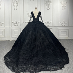7617 New Black Sexy <b>See</b> <b>Through</b> <b>Lace</b> Elegant Maxi Evening <b>Dress</b> for Women Party Wear - Product Image 3