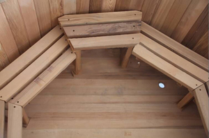 Vasca idromassaggio in legno con stufa a legna interna - Product Image 6