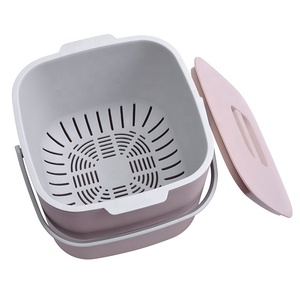 Compost Bin Kitchen Compost Waste Bin Hot Selling Large Capacity Plastic Eco Home With Kitchen Compost Waste Bin Or Tea Residue Square Bucket