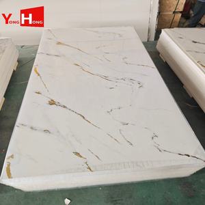 Plaque <span class=keywords><strong>PVC</strong></span> UV effet marbre imperméable, panneau de mousse de béton, vente chaude, directement de l'usine - Product Image 5