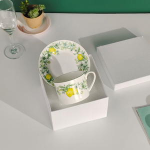 Tasse à thé en porcelaine fine D Sunshine, style pastoral européen, créative et exquise, avec soucoupe, pour lait ou thé - Product Image 3