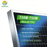 The <strong>Best</strong> <strong>Selling</strong> Jingsun 210mm Bifacial High Power Efficiency 750w Dual Glass for Home Use