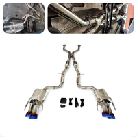 ING SUS304 Échappement arrière à soupapes pour Lexus RCF 2UR-GSE 5.0L V8 2015-2025 |   Échappement à quatre sorties bleu brûlé en gros