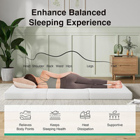 Usine En Gros Orthopédique Portable Couverture Imperméable Durable Trois Plis Matelas En Mousse À Mémoire Pour Camping Invités