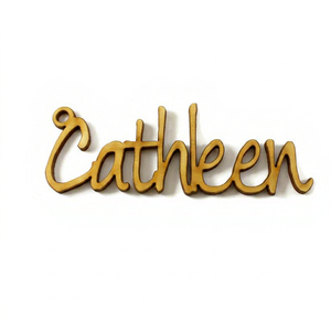 Décoration murale en bois Cathleen, art mural moderne pour la maison, lettres de forme irrégulière - Product Image 1