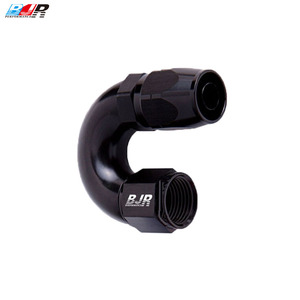 Nouveaux raccords <span class=keywords><strong>de</strong></span> tuyau BJR Race Products à 180 degrés, en alliage, style coupe-fil, à débit total, pour applications automobiles (AN6, AN8, AN10) - Product Image 4