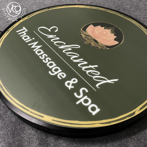 ป้ายไฟ LED แบบกำหนดเองสำหรับขายส่ง, ป้ายโลโก้เรืองแสงสำหรับร้านนวดแผนไทยและสปา, ร้านเสริมสวย, ธุรกิจสุขภาพและความงาม - Product Image 4
