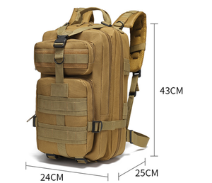 Sac à dos robuste classique avec sangles en toile, idéal pour la chasse, la pêche, l'escalade, la randonnée, l'aventure, léger mais B032 - Product Image 6