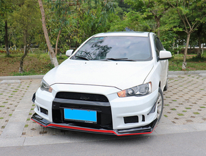 Runde ABS材料汽车前保险杠改装GTR VARIT II和VARIT III适用于2009-现在三菱Lancer-EX前保险杠 - Product Image 3