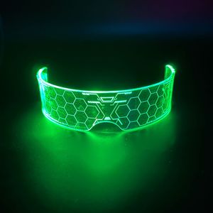 OEM acrilico divertente tecnologia creativa futuristica Cyberpunk colore cambia LED occhiali per la sala da ballo discoteca - Product Image 2