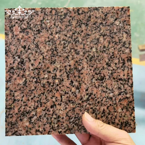 Baldosas de Granito Rojo Pulido Goldtop, Tamaño Regular 30x30cm, para Fachadas de Edificios Interiores y Exteriores, Gran Venta - Product Image 1