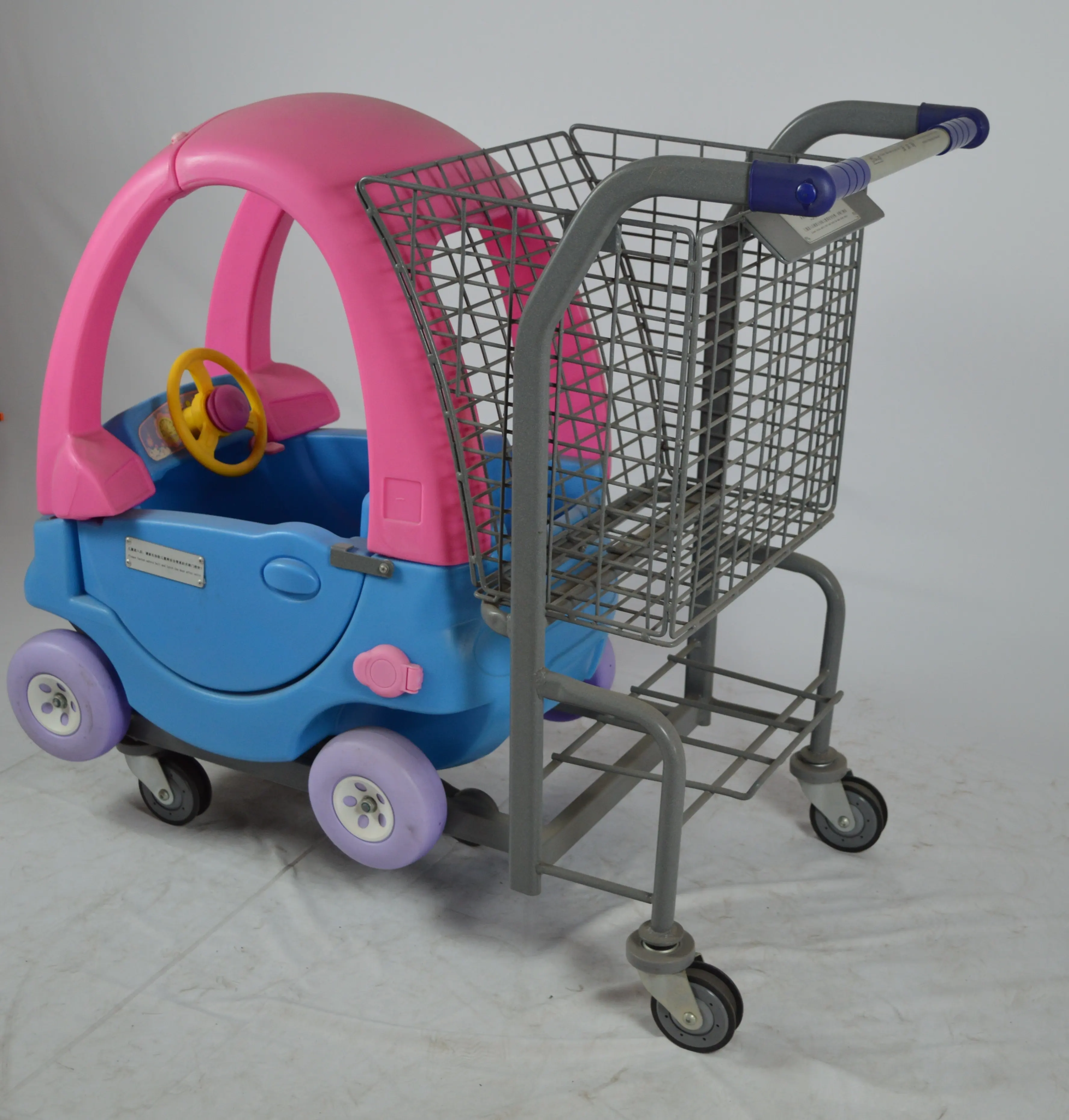 TQC-WEM 1-4 ans enfant jouet voiture supermarché enfants dessin animé chariot à provisions
