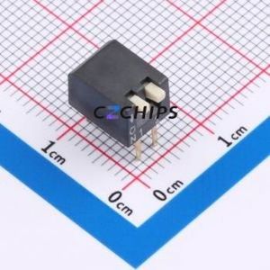 DE-02PD DIP Switch Through hole Component (THT),P=2.54mm Switch Piano Key Single Pole Single Throw 2 2.54mm - Product Image 1