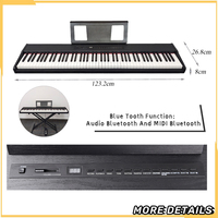 Penjualan laris YM-A09L Piano Digital 88 tuts Piano profesional Piano portabel MIDI USB Teclado Keyboard multifungsi musik