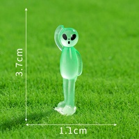 Mini-ornements lumineux d'elfes extraterrestres, micro-paysages, accessoires de décoration DIY pour enfants