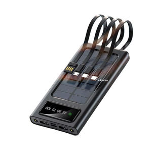 <span class=keywords><strong>2022</strong></span> Best-seller Usine Vente Étanche Extérieur Double USB Voyage Portable <span class=keywords><strong>Solaire</strong></span> Power Bank avec Lumière LED - Product Image 1