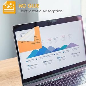 Notas Adhesivas Estáticas Reutilizables, Blocs de Notas Creativos Sin Adhesivo, <span class=keywords><strong>Papel</strong></span> de Recordatorio de Escritura Suave <span class=keywords><strong>para</strong></span> Oficina y Hogar - Product Image 1