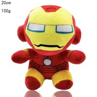 Poupée de super-héros Avengers, Captain America, Black Panther, Spider-Man, jouet en peluche