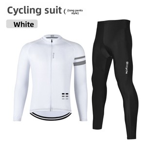 Ensemble de maillot de cyclisme pour hommes et femmes, manches longues, pantalon, séchage rapide, pour VTT et vélo de <span class=keywords><strong>route</strong></span>, autres matériaux - Product Image 3