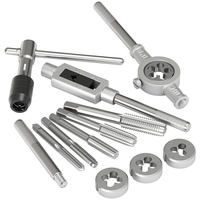 Juego de Machos y Terrajas BEILI de 6-40 Piezas, Kit de Herramientas de Roscado de Acero para Rodamientos con Llave para Reparación de Equipos de Maquinaria y Automóviles, Macho de Roscar Manual