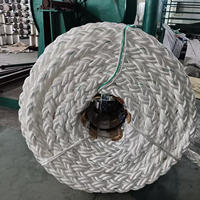 Cordage de quai à faible elongation, fabrication en usine, 64 mm, 8 brins, corde en polyester, remorque de bateau, emballage, autres fournitures marines, accessoires de bateau