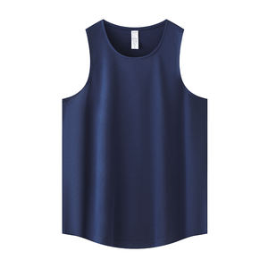 Deporte culturismo Fitness correr en blanco Vintage Ringer 100 algodón Tanktop estilo Retro pesca pantalla sólida camiseta lisa - Product Image 6