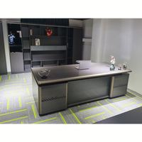 Table de conférence ronde en bois moderne de 47 pouces pour 4 à 6 personnes avec plateau épais et base en bois