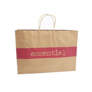 Customized Fashion Shopping <b>Bag</b> for Household Products Grocery Kraft Paper <b>Bags</b> with Twisted Handle - Product Image 1
