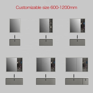 ตู้ห้องน้ำติดผนังพร้อมกระจก LED อัจฉริยะทันสมัยและตู้วางของในห้องน้ำขนาด 36 นิ้ว - Product Image 2
