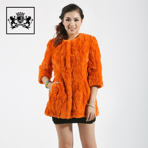 Mode <span class=keywords><strong>noir</strong></span> rex manteau de fourrure de lapin <span class=keywords><strong>pas</strong></span> <span class=keywords><strong>cher</strong></span> femmes hiver chaud manteau de fourrure - Product Image 3
