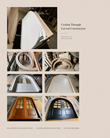Architectural Arched Timber Entry Door for Modern Residences