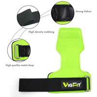 VIGFIT Protetores de Mão para Ginástica e Levantamento de Peso, Protetores de Palma para Barra Fixa, Faixas de Punho para Levantamento de Peso, Alças de Levantamento