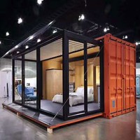 Maison conteneur personnalisable à 3 chambres avec conception pliable, utilisation hôtelière moderne, garantie 30 ans
