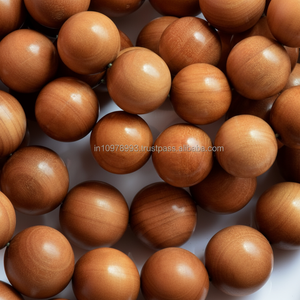 Rosario de sándalo suelto al por mayor Cuentas de madera de primera calidad para fines religiosos y artesanales - Product Image 1