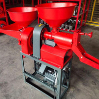 Nouvelle machine à décortiquer le riz combinée, portable, à moteur, haute capacité, pour usage agricole et domestique, avec broyeur de céréales