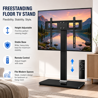 Soporte de TV Eléctrico Universal Giratorio para Televisores de 32'' a 70'', Soporta 132 Libras, Columna de Acero Resistente para VESA 100x100mm a 600x400mm