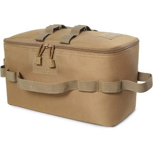 Sac de rangement pliable pour le <span class=keywords><strong>camping</strong></span> avec compartiments pour équipement de cuisine en plein air, réchaud, organiseur de cartouches de gaz - Product Image 2
