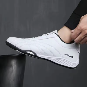 Zapatos deportivos casuales para hombre con suela gruesa, zapatos de cuero para correr, modernos y transpirables, zapatos de cuero para viaje, zapatos casuales de skate. - Product Image 2