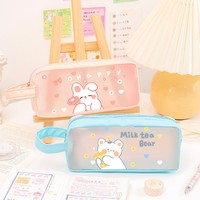 Kawaii mignon crayon sacs pour filles enfants stylo sac étanche porte-crayon pour l'école