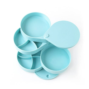 Wholesale Wholesale New Rotating Jewelry <b>Box</b> Four Layers Packaging Accessories - Product Image 3