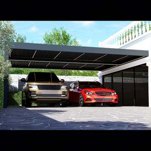 Aluminium Acier Sunroom Carport <span class=keywords><strong>Garage</strong></span> Parking Extérieur Port Extérieur Pergolas Modernes pour Voiture - Product Image 5