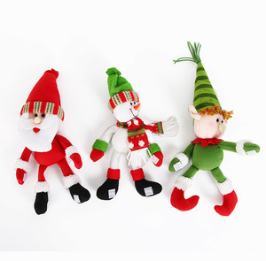 Christmas Decoration <b>Red</b> Wine Bottle Decorations Cute Santa Claus Snowman New Year Home Dining Table Decor Christmas - Product Image 1