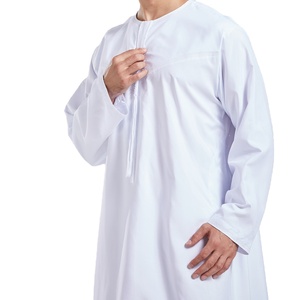Vendita calda abbigliamento etnico medio oriente abito da uomo in poliestere girocollo abito arabo uomo Thobes abbigliamento islamico Turks - Product Image 1