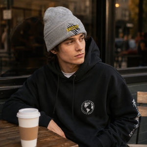 Bonnet d'hiver personnalisé avec logo, patch en cuir brodé, chapeau côtelé de haute qualité, vente en gros, faible MOQ, fabricant OEM - Product Image 3