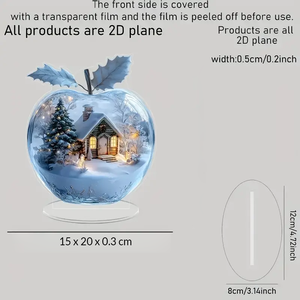 All'ingrosso di fascia alta Mini albero di natale decorazioni acriliche Creative artigianato Desktop per la casa forniture per le vacanze del ringraziamento - Product Image 5