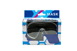 หน้ากากดำน้ำสำหรับเด็ก, หน้ากากดำน้ำแบบไม่มีกรอบป้องกันฝ้า, เลนส์เดี่ยวขนาดเล็กพร้อมสายรัดซิลิโคนสำหรับการว่ายน้ำสำหรับเด็ก - Product Image 4