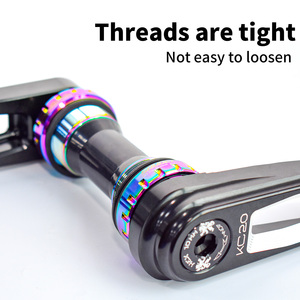 SRUOEC BB24 <span class=keywords><strong>Eje</strong></span> de <span class=keywords><strong>Pedalier</strong></span> Delantero para Bicicleta de Montaña y Carretera, Rodamiento Sellado 68/73 <span class=keywords><strong>BSA</strong></span>, <span class=keywords><strong>Eje</strong></span> Estriado de 24mm, Aluminio AL7075, Piezas de Bicicleta - Product Image 4