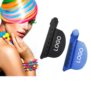 Vente en gros de pinces de sectionnement faciles à séparer pour salons de coiffure Clips d'isolation thermique avec logo personnalisé pour extension de cheveux perruque - Product Image 1